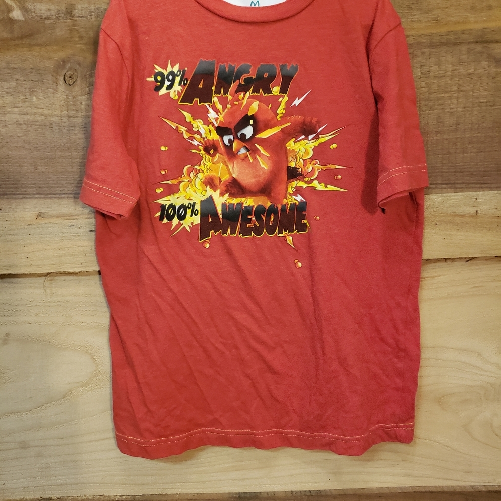 Boys shirt, angry birds, M, red